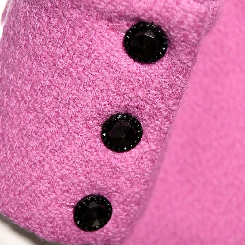 ADIBA Designer Purple/Pink Fleur Tweed Fitted Long Blazer And Pants Set Size L