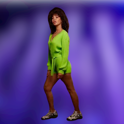 Adidas Beyonce IVY Knit Romper Triple Green Neon Sexy Playsuit HC5967 ~ 100.00