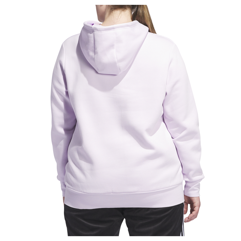 Adidas Holiday 3 Stripe Pullover Hoodie Womens Purple Casual Athletic Outerwear