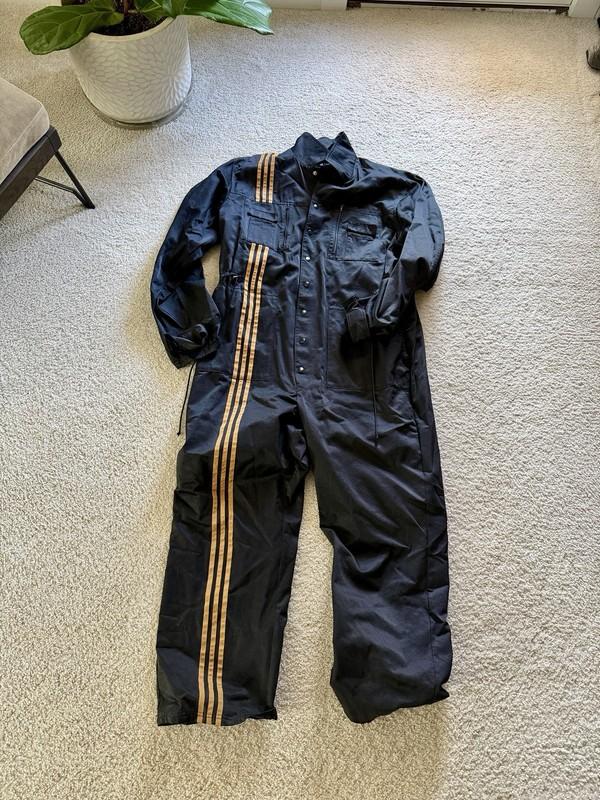 Adidas Ivy Park 3 Sripes Black Jumpsuit XL