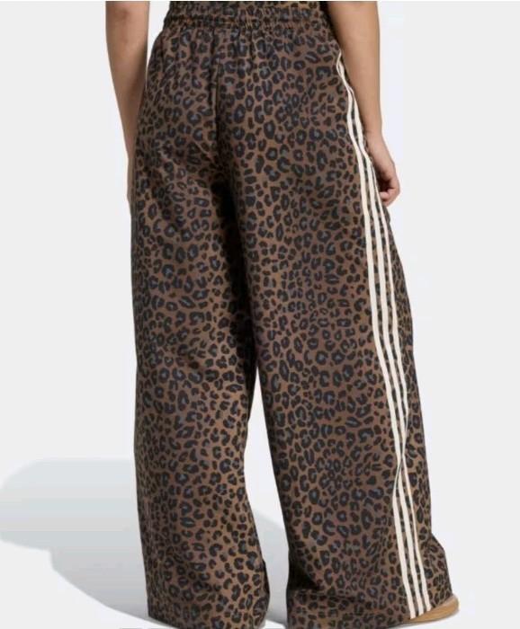 Adidas Leopard Firebird Oversized Track Pants S Small Nwt New 100% Authentic