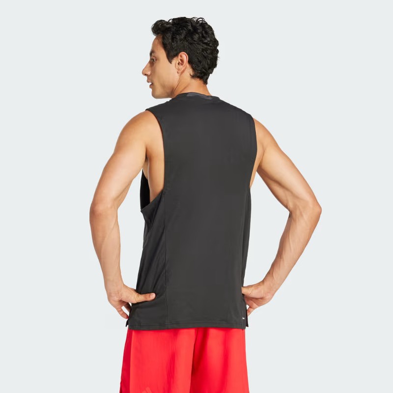Adidas Men Designed-for-Training 3-Stripes Tank Top