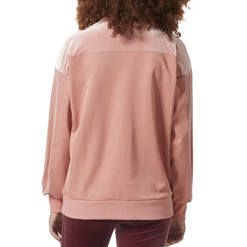 Adidas Originals Velvet Vibes Crew Women's Sweatshirt Raw Pink Cw0268
