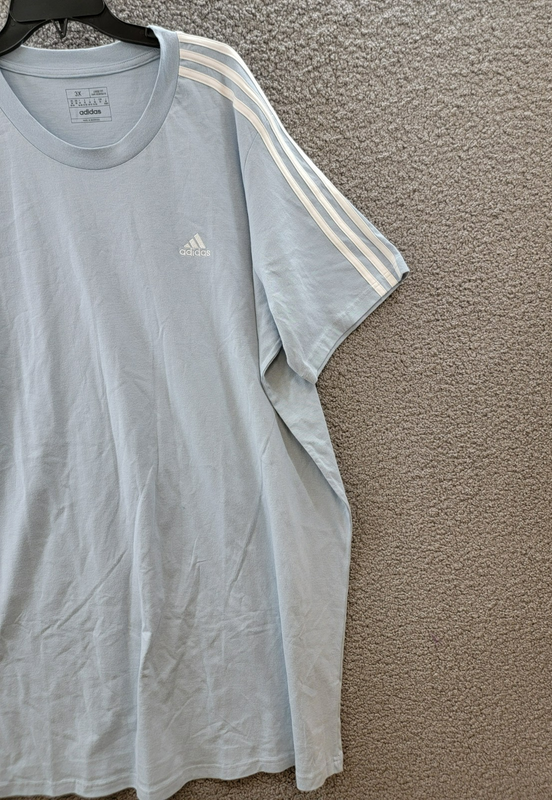 Adidas Plus Essentials 3-Stripes Boyfriend T-Shirt Dress Women's 3X Blue/White
