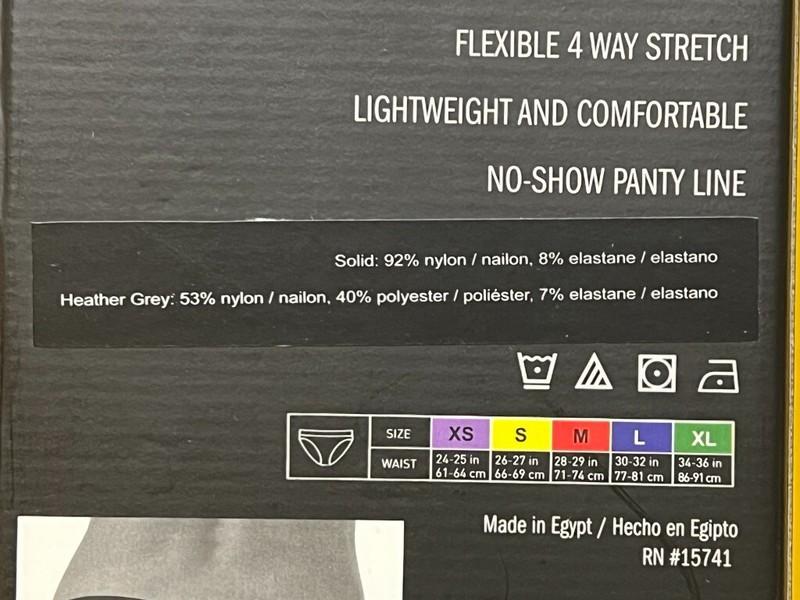 Adidas Seamless Bikini 4 Pairs Adult Womens Medium No-Show Panty Line