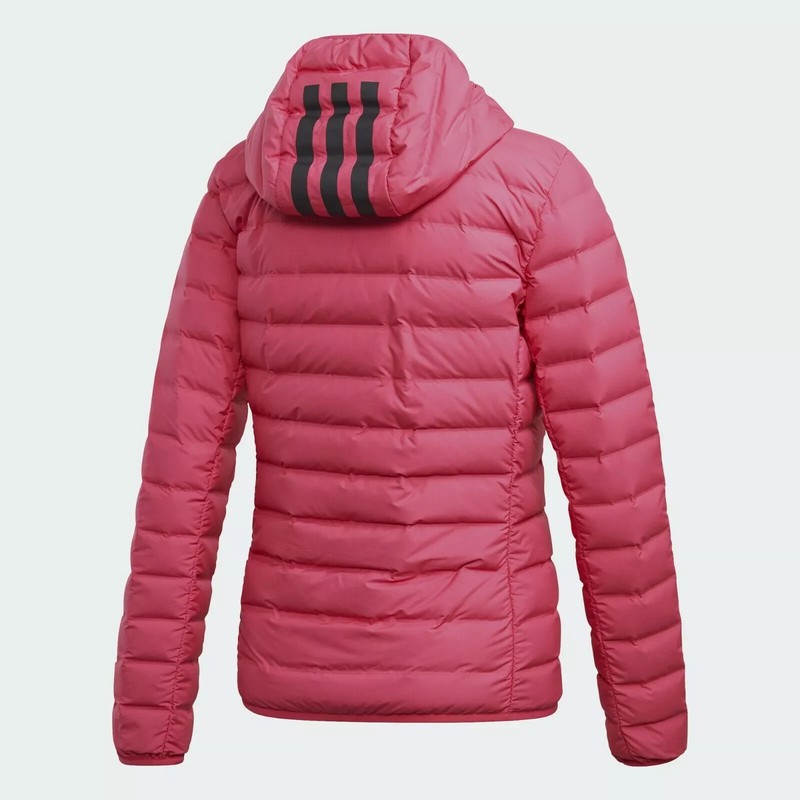 Adidas Varilite 3-Stripes Down Jacket - Womens Hooded Winter Coat - Size S - New