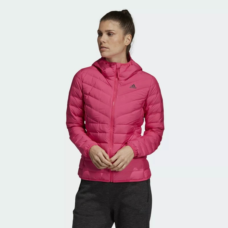 Adidas Varilite 3-Stripes Down Jacket - Womens Hooded Winter Coat - Size S - New
