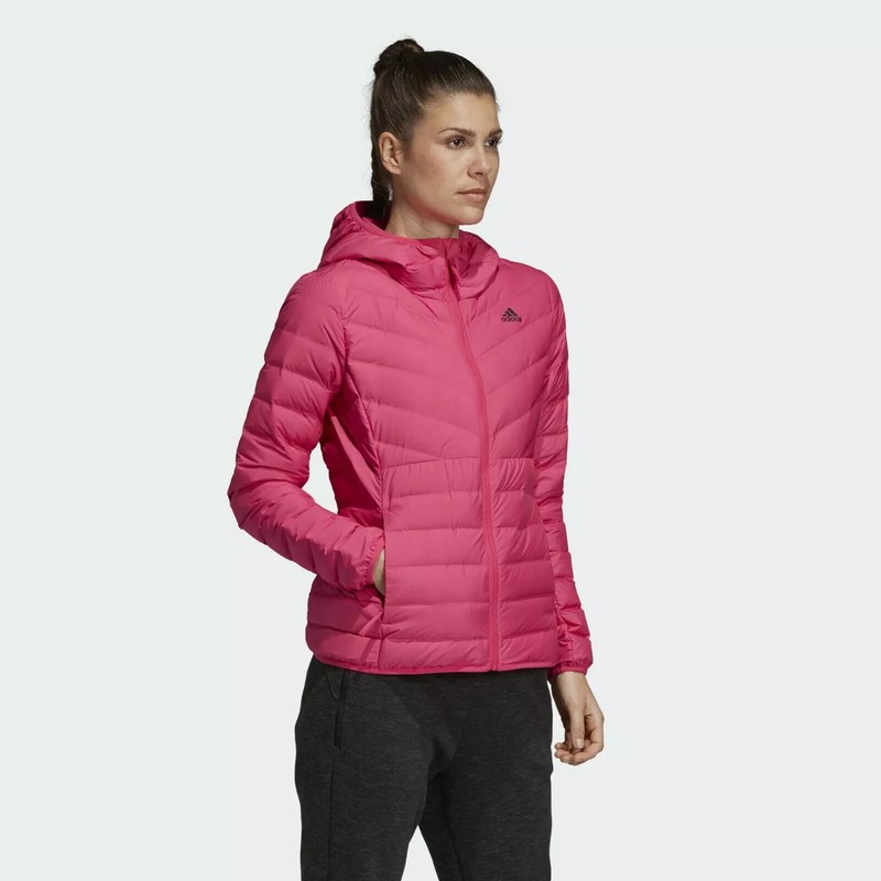 Adidas Varilite 3-Stripes Down Jacket - Womens Hooded Winter Coat - Size S - New