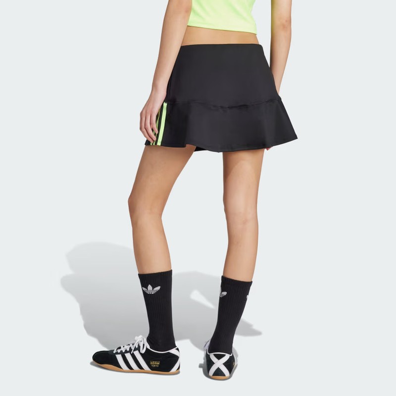 Adidas Women Adicolor Interlock 3-Stripes Mini Skirt