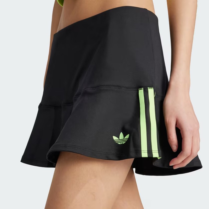 Adidas Women Adicolor Interlock 3-Stripes Mini Skirt