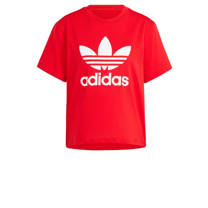 Adidas Women Adicolor Trefoil Boxy Tee