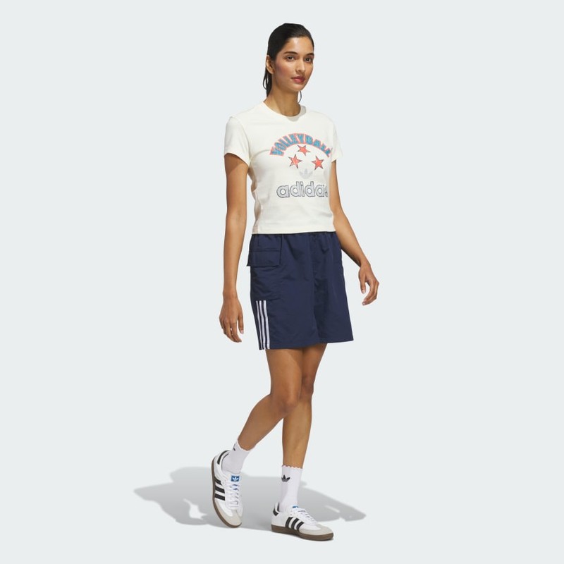 Adidas Women Archive Graphic Slim Volleyball Tee
