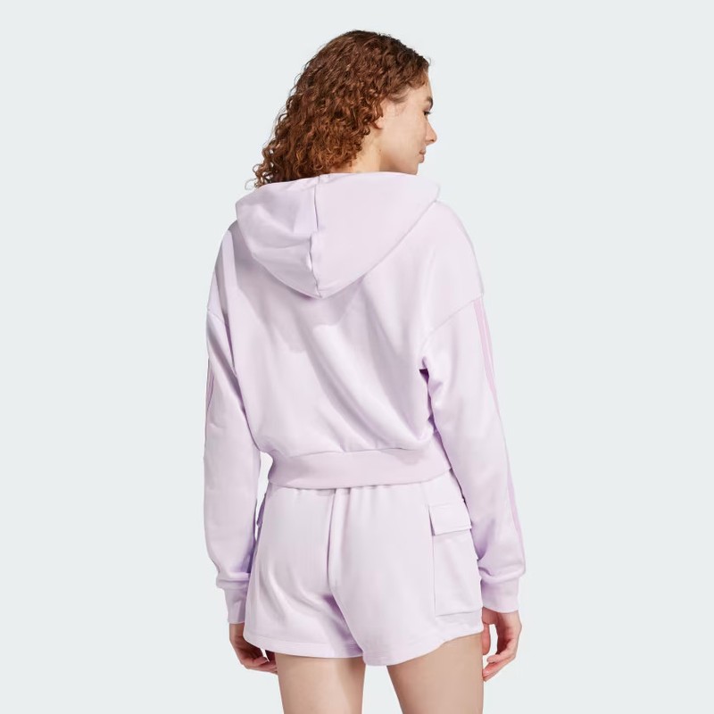 Adidas Women Essentials 3-Stripes French Terry Crop Hoodie