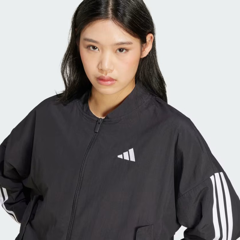 Adidas Women Essentials 3-Stripes Lifestyle Woven Bomber Jacket