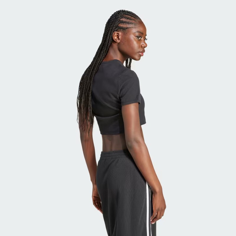 Adidas Women Essentials Ribbed Tee