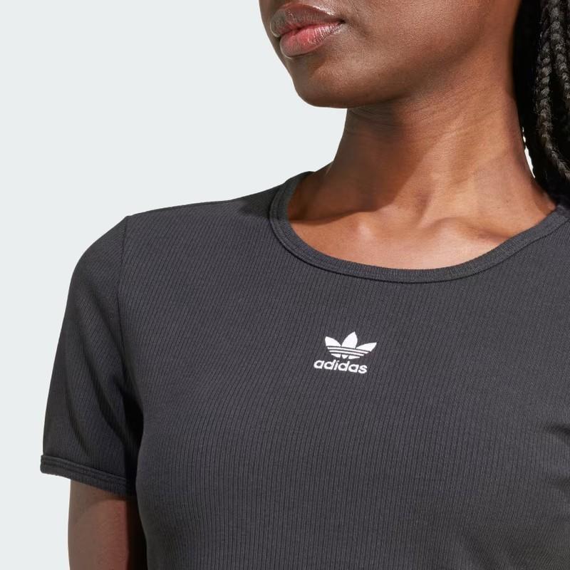 Adidas Women Essentials Ribbed Tee