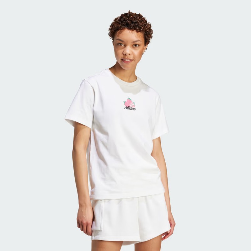 Adidas Women Farmers Market Strawberry Graphic Tee
