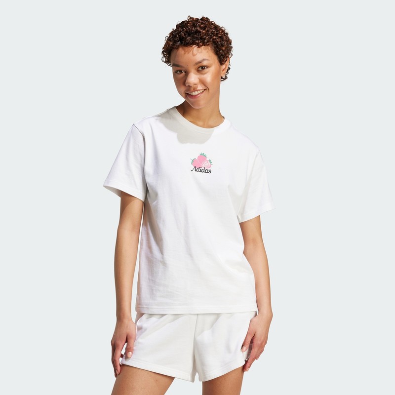 adidas women Farmers Market Strawberry Graphic Tee