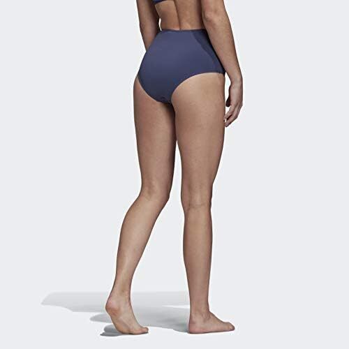 Adidas Women's Navy Blue Swim High Waisted Bikini Bottom New With Tags