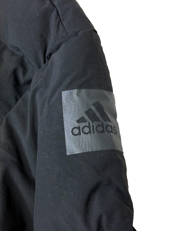 Adidas Women's SMALL S Big Baffle Jacket Black Real Down HN9934 - New With Tag