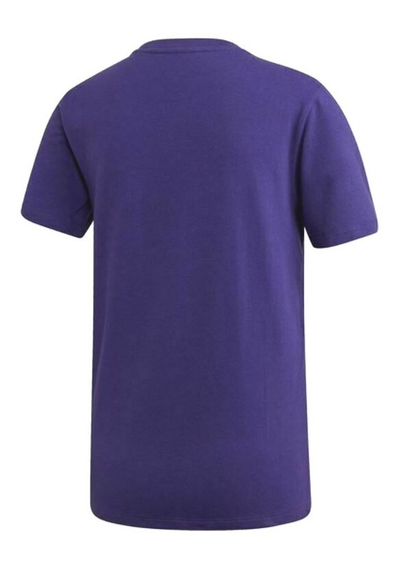 Adidas Womens Purple Logo Graphic Short Sleeve Crew Neck T-shirt Size XS