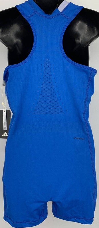 Adidas Womens Royal Blue Leotard Pro Tennis Slim Fit Romper Large NEW NWT