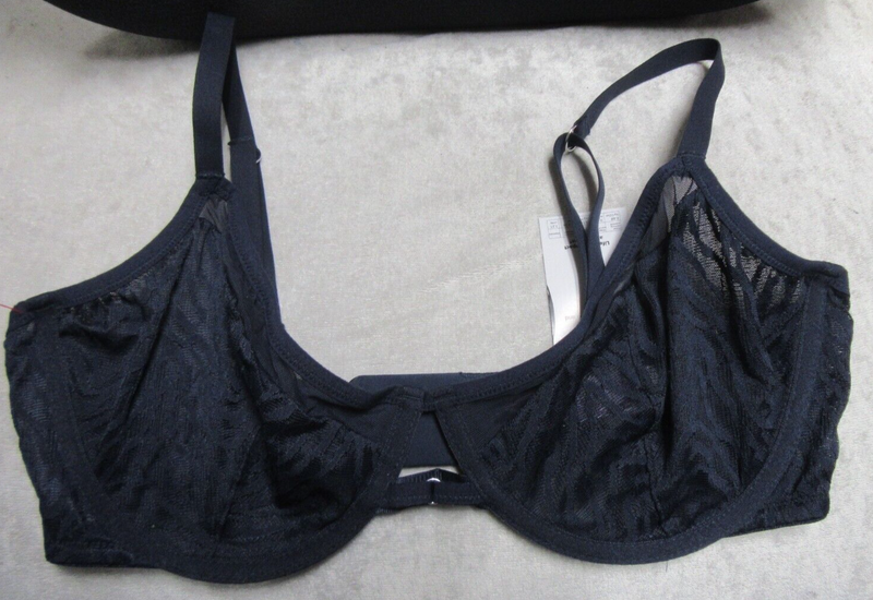 ADORE ME LACE BRA - NO PADDING - SIZE 34DDD - BLUE - NWT
