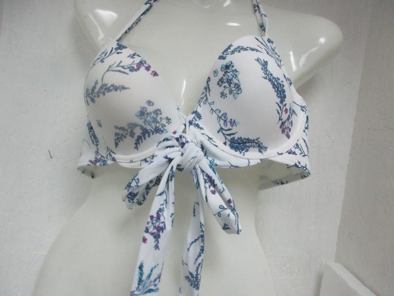 Adore Me Women's SW07830 Floral Design Contour Bikini Top Size 34DD NWOT
