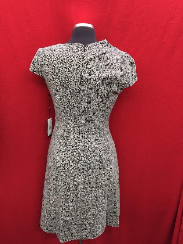 ADRIANNA PAPELL DRESS/LINED/RETAIL$119/LENGTH 42"/SIZE 22W/BLACK/IVORY/NEW W TAG