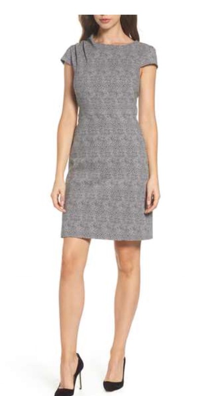 ADRIANNA PAPELL DRESS/LINED/RETAIL$119/LENGTH 42"/SIZE 22W/BLACK/IVORY/NEW W TAG