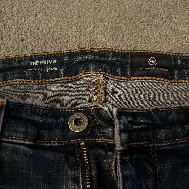 Adriano Goldschmied Jeans Ladies Size 29 Regular Prima Mid Rise Cigarette