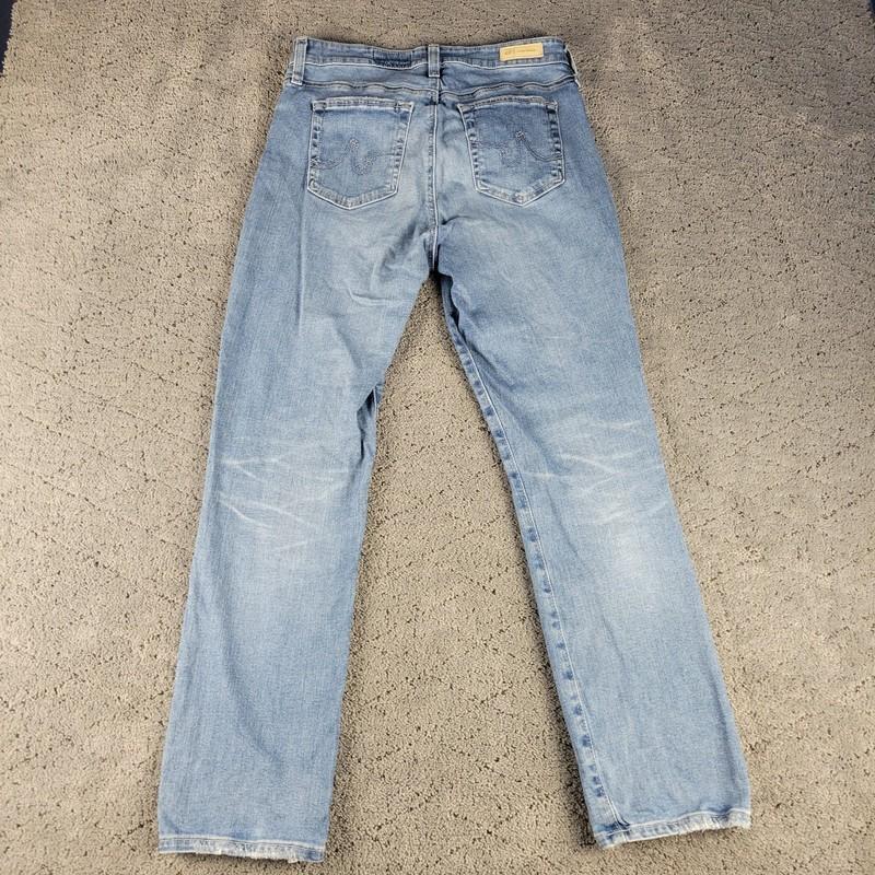 Adriano Goldschmied Jeans Womens 29 Blue Ag-Ed Mari Crop Distressed Denim Slim