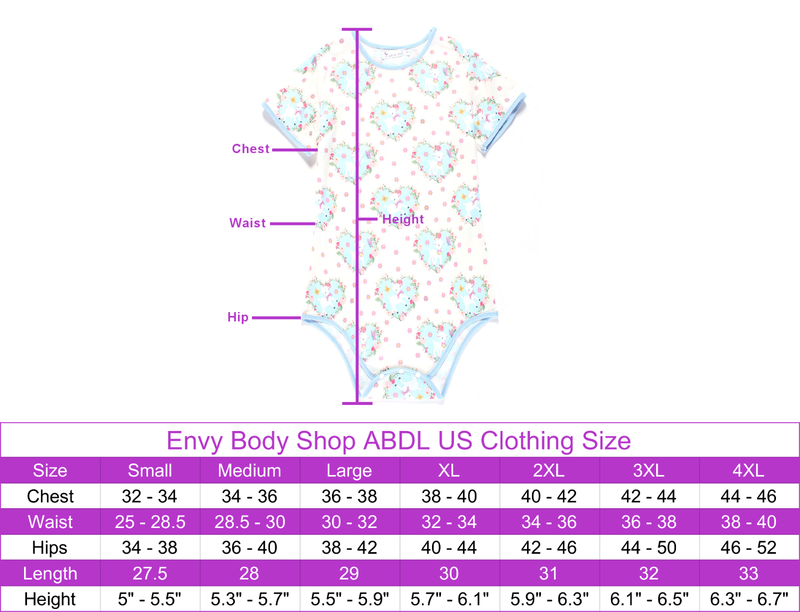 Adult Snap Crotch Romper Pajamas Cosplay - Little Lamb Adult Baby 3XL