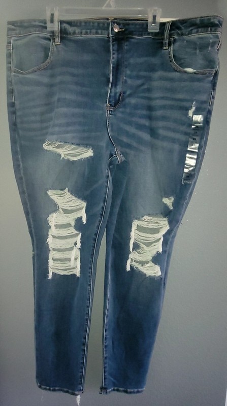 AE AMERICAN EAGLE SUPER HI RISE JEGGING NE(X)T LEVEL STRETCH SIZE: 24