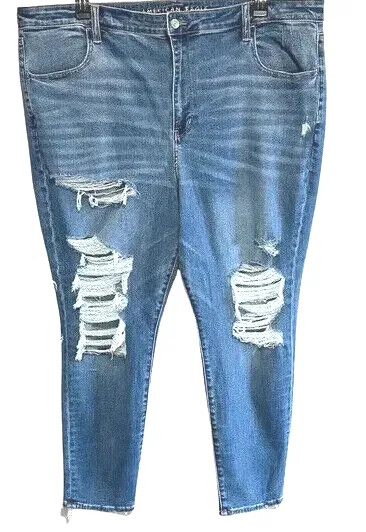 AE AMERICAN EAGLE SUPER HI RISE JEGGING NE(X)T LEVEL STRETCH SIZE: 24