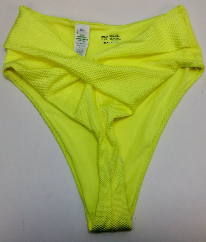 Aerie Neon Yellow Swimsuit Bathing Suit Bottoms Chose Size & Style Ships Free