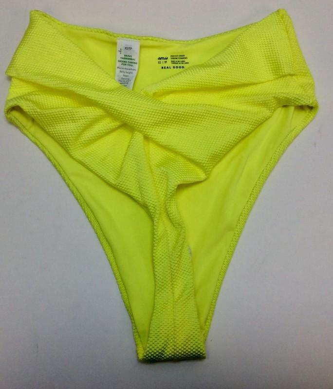 Aerie Neon Yellow Swimsuit Bathing Suit Bottoms Chose Size & Style Ships Free