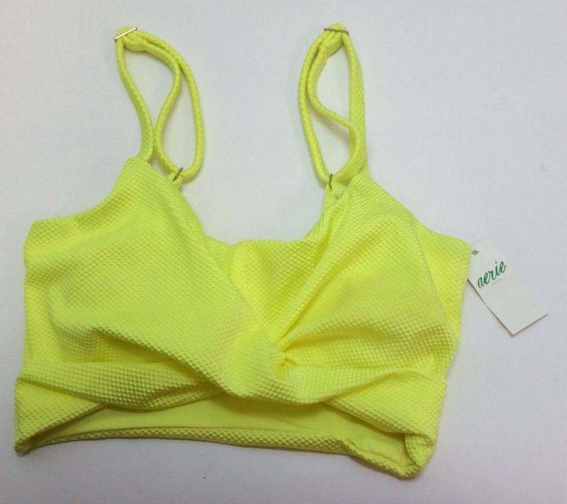 Aerie Neon Yellow Swimsuit Bathing Suit Top Choose Size & Style Free Shipping