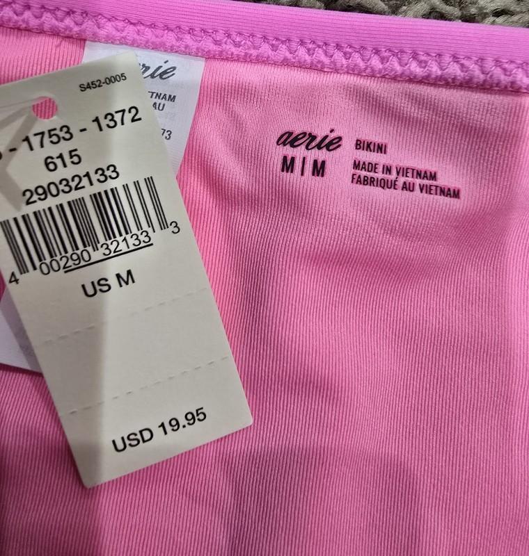 Aerie NWT Pink Bikini Bottoms Size M