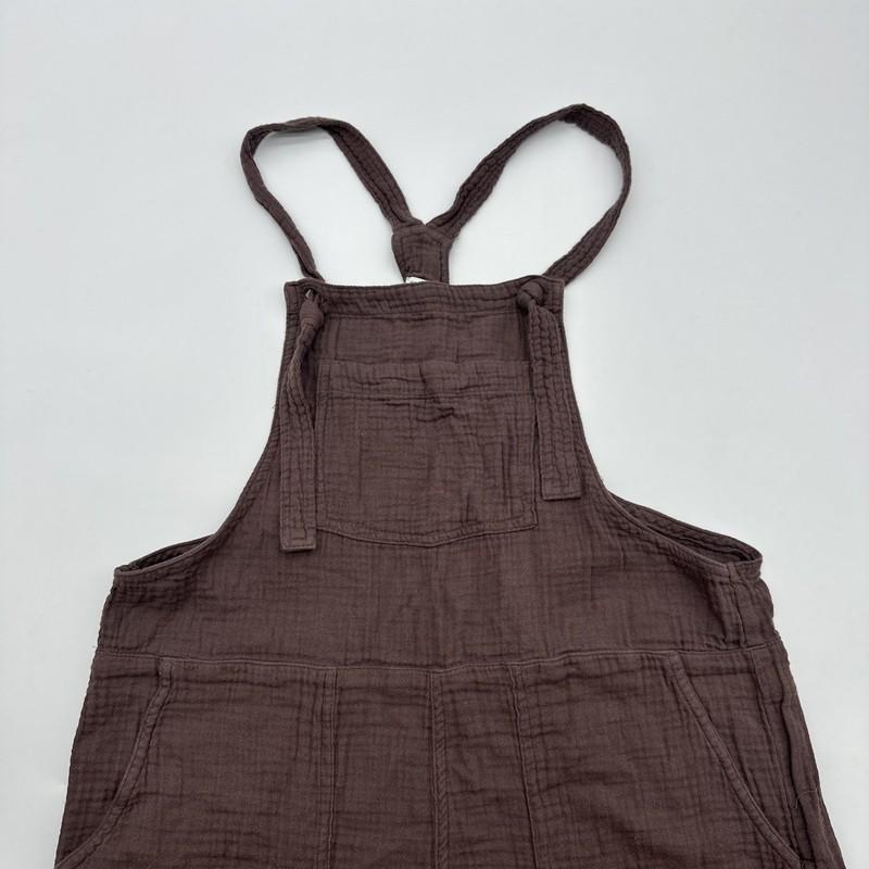 Aerie Overalls One Piece Women M Brown Pockets 100% Cotton.#36200