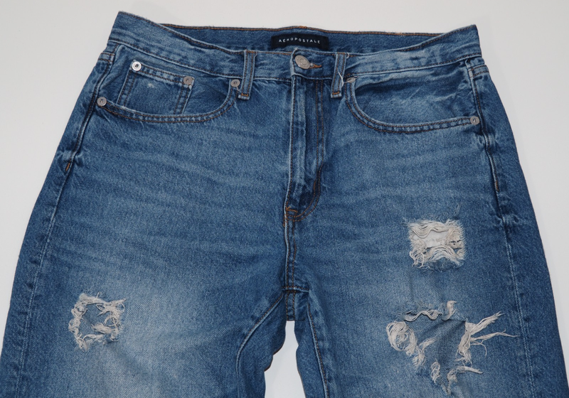 Aeropostale Low Rise Skater: Distressed Blue Jeans - Womens Size 6R
