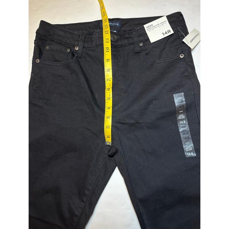 Aeropostale Womens 14R Super High-Rise Jegging Premium Seriously Stretchy Black
