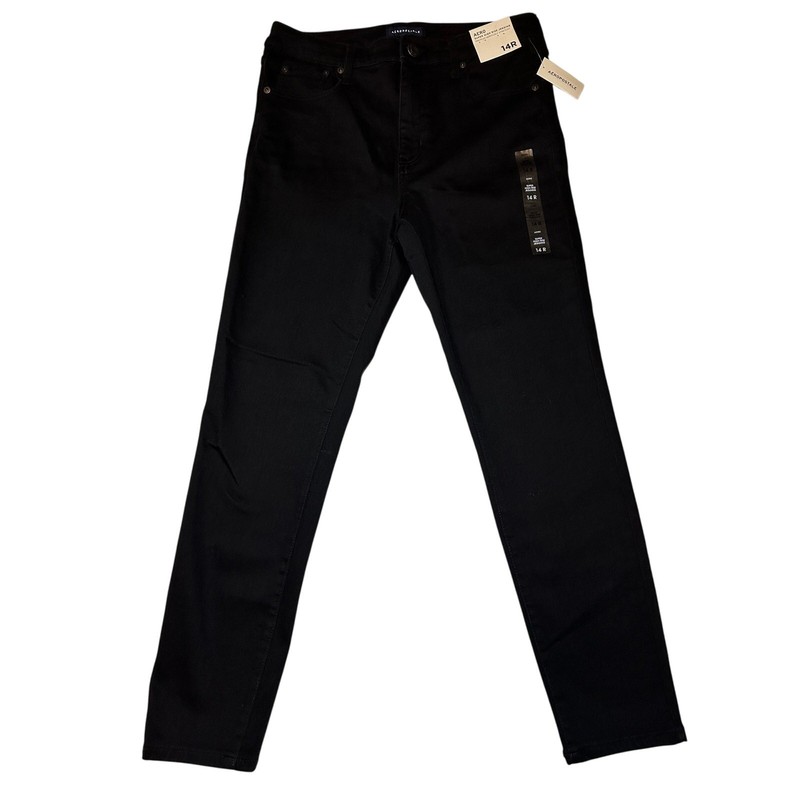 Aeropostale Womens 14R Super High-Rise Jegging Premium Seriously Stretchy Black