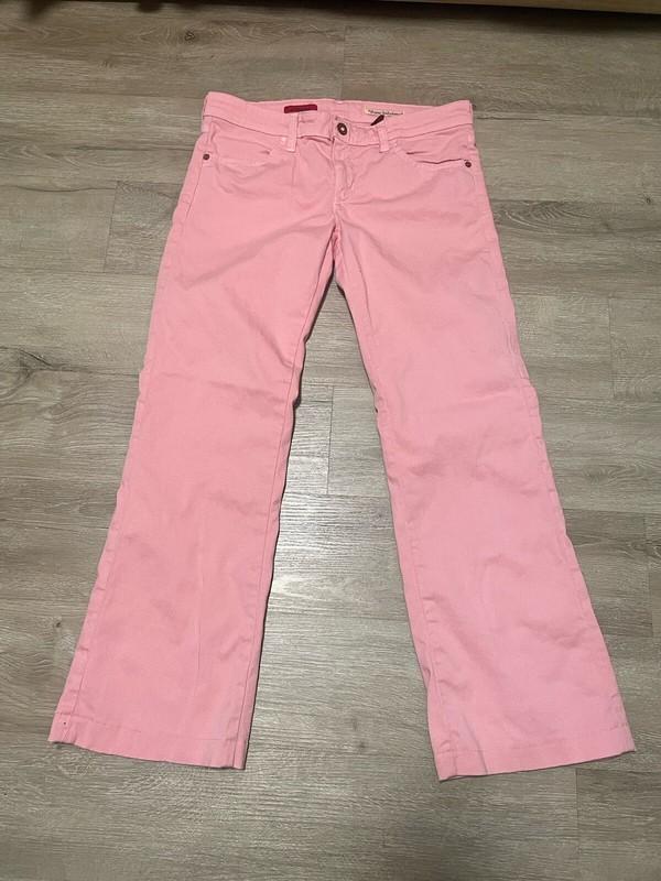 Ag Adriano Goldschmied The Dietrich Women’s 30 R Low Waist Flare Leg Jeans Pink