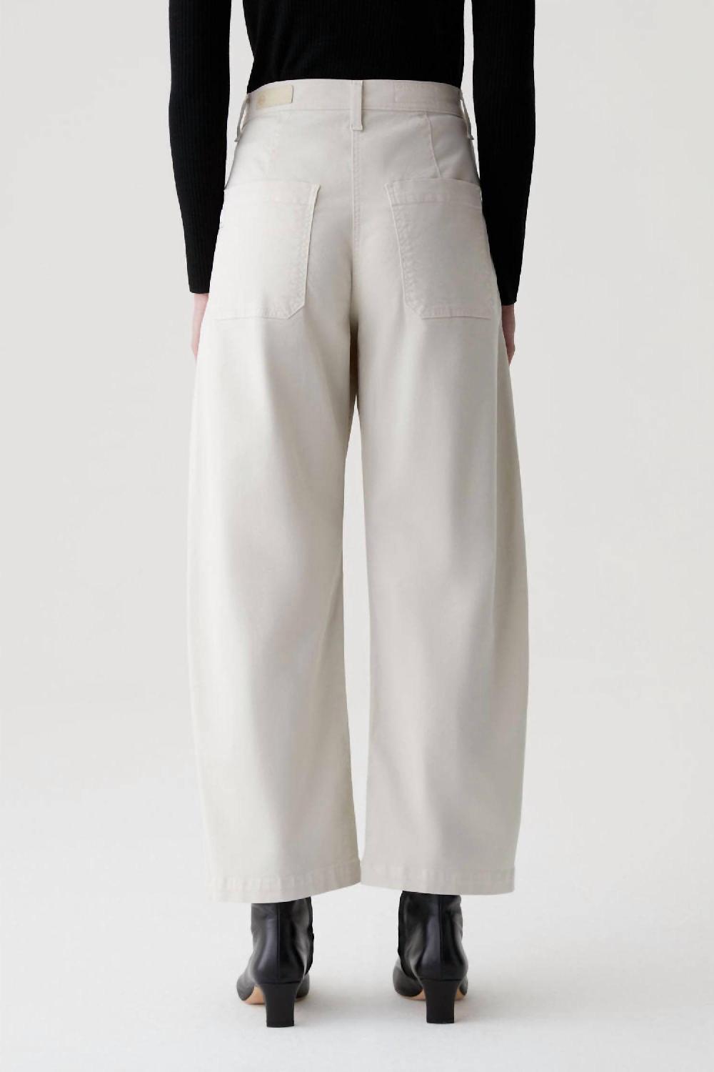 Ag Jeans Fiona High Rise Barrel Jeans Pumice