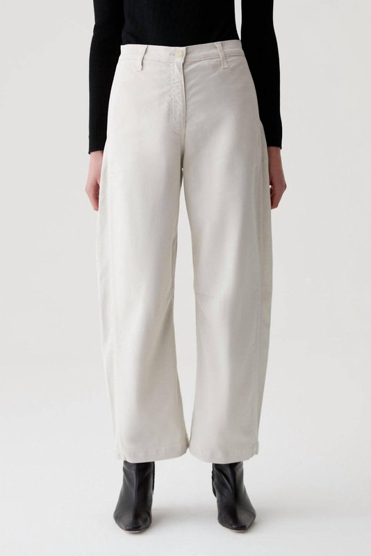 Ag Jeans Fiona High Rise Barrel Jeans Pumice