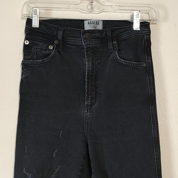 AGOLDE High Rise Distressed Skinny Jean Size 24