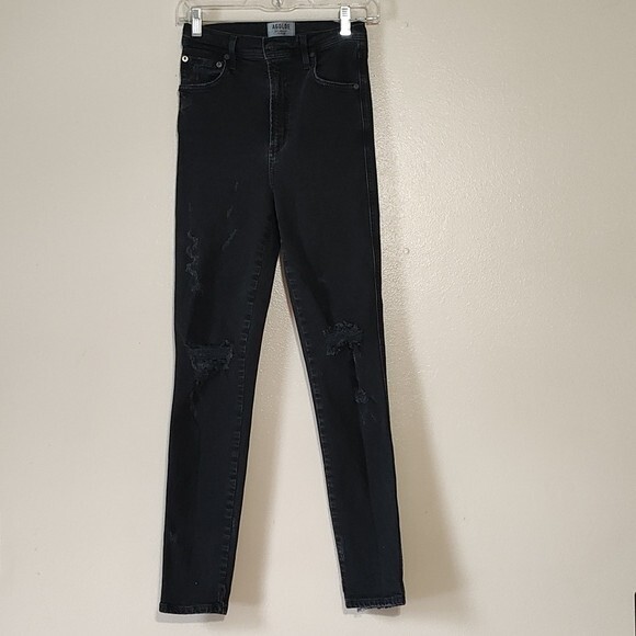 AGOLDE high rise distressed skinny Jean size 24