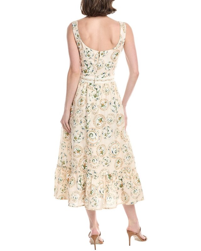 Agua By Agua Bendita Menaje Linen Maxi Dress Women's