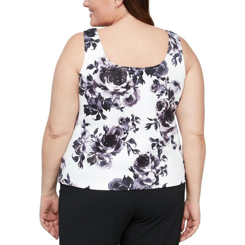 Alex Evenings Blue Jacket Top Set Size XL